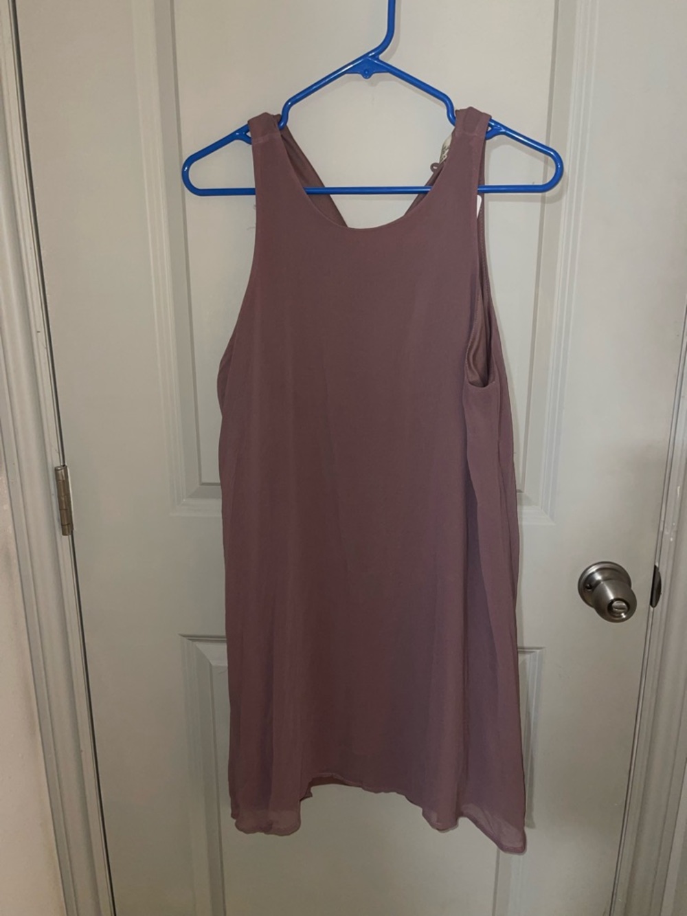 Final Touch Mauve Sleeveless Shift Dress